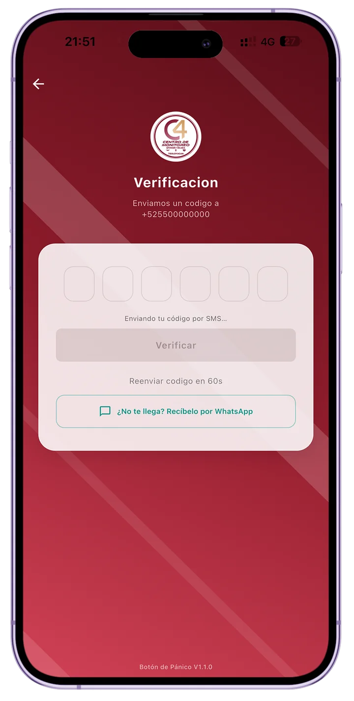 Identidad verificada por SMS