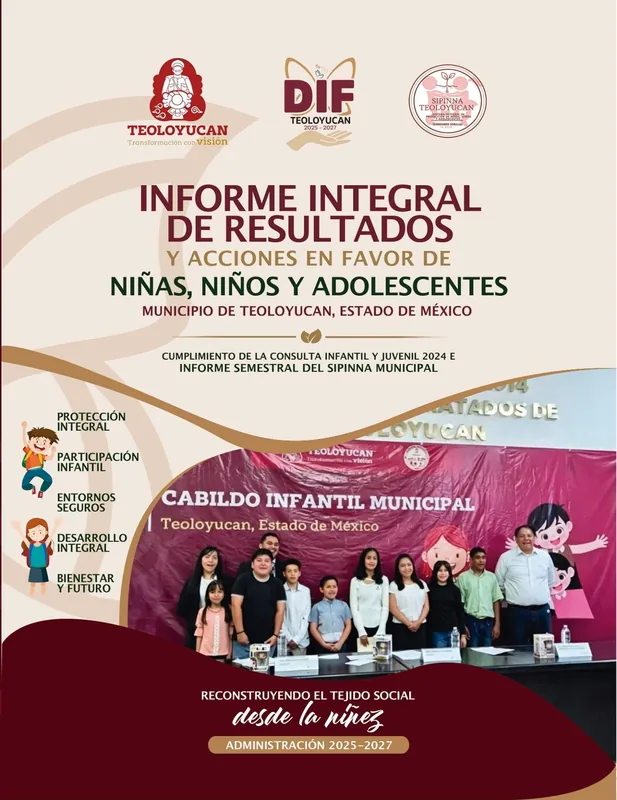 Informe Integral De Resultados Y Acciones En Favor De Niñas, Niños Y Adolescentes